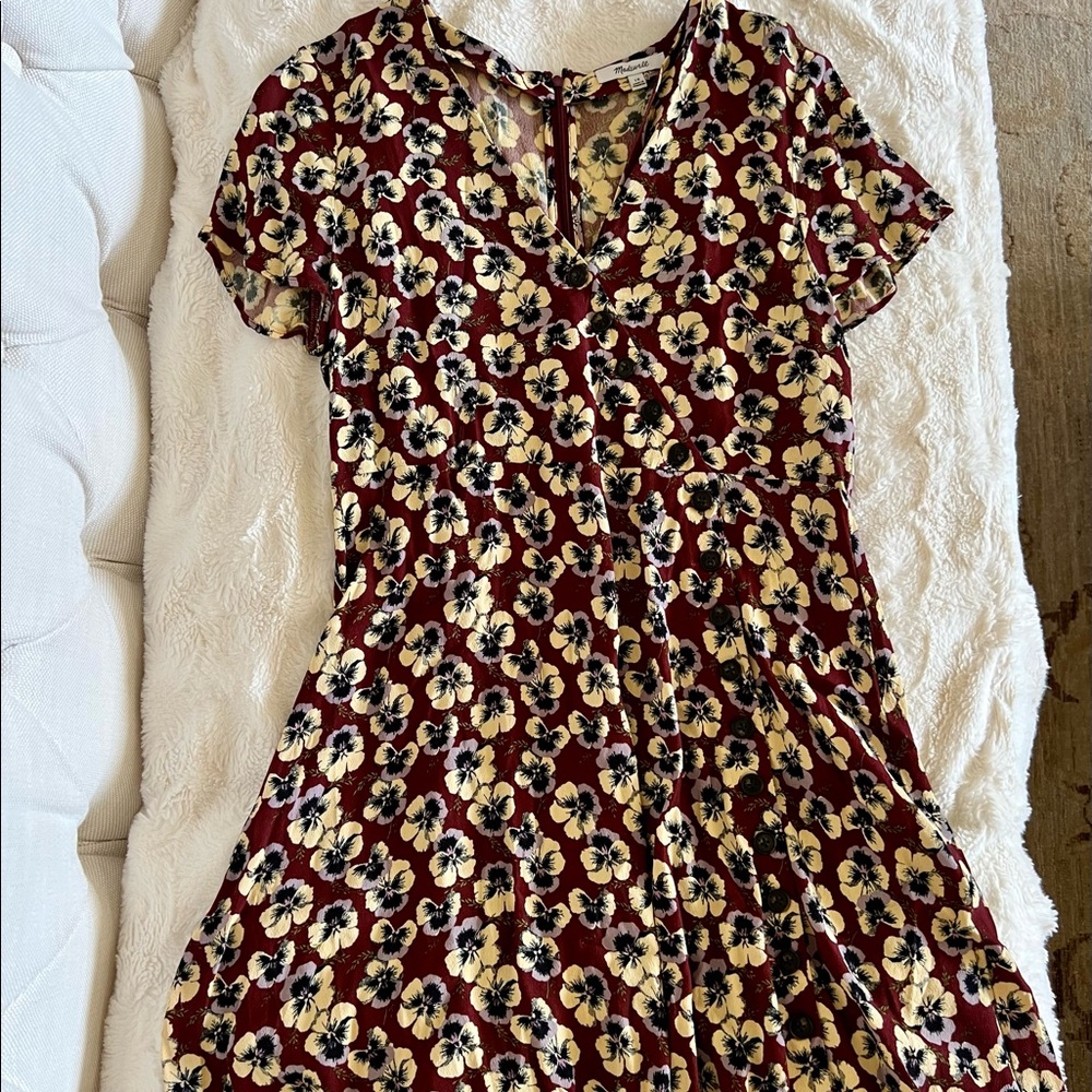 Madewell short flowered dress